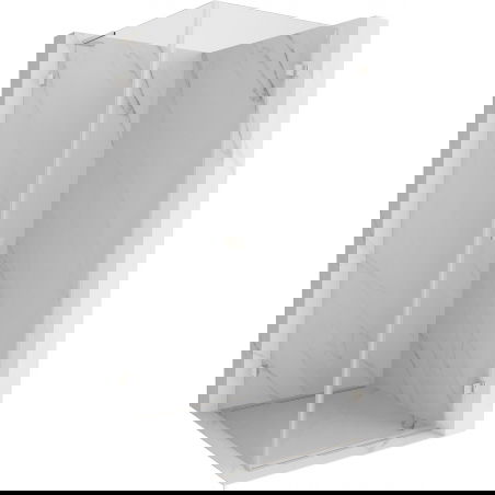 Mexen Lunar-B L sprchová kabína pántová pravá 100 x 100 cm, transparentná, brúsený nikel - 832L-100-100-97-00-P