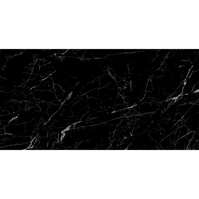 Mexen Simba Čierny glazovaný gres rekt. G1, podlahová a stenová dlaždica 120 x 60 cm, vysoký lesk - TL210-120-060-00