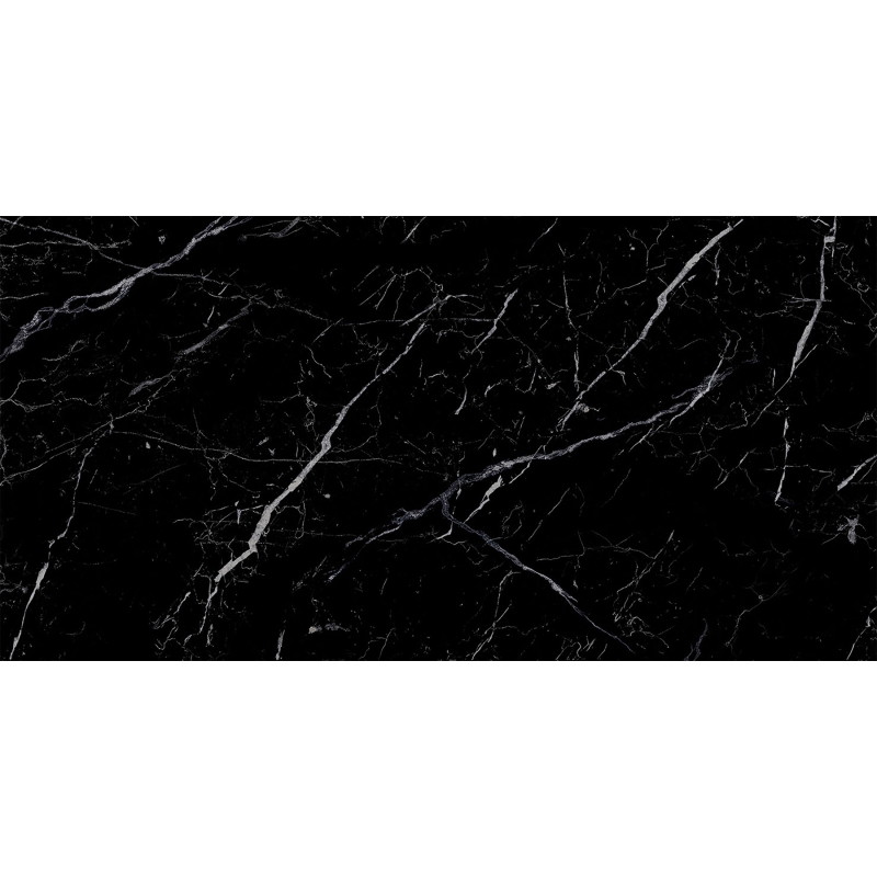 Mexen Simba Čierny glazovaný gres rekt. G1, podlahová a stenová dlaždica 120 x 60 cm, vysoký lesk - TL210-120-060-00