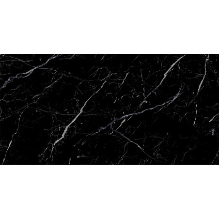 Mexen Simba Čierny glazovaný gres rekt. G1, podlahová a stenová dlaždica 120 x 60 cm, vysoký lesk - TL210-120-060-00