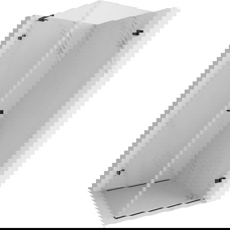 Mexen Lunar-B L sprchová kabína otváracia pravá 70 x 70 cm, transparentná, čierna - 832L-070-070-70-00-P