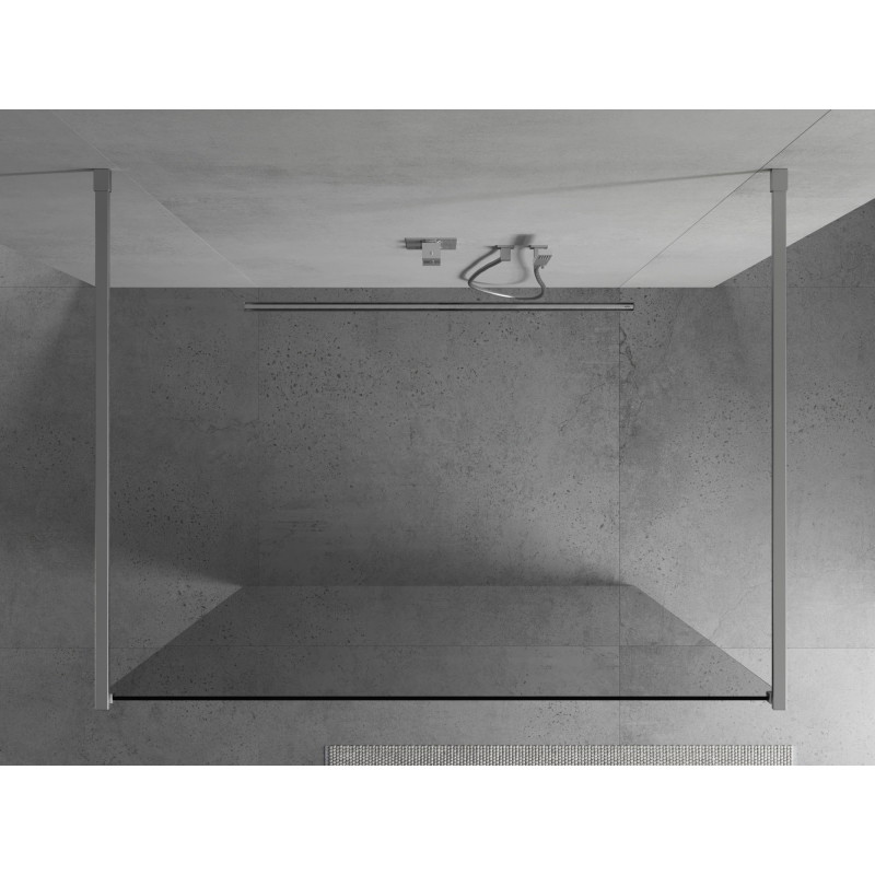 Mexen Kioto voľne stojaca sprchová stena 140 x 200 cm, priehľadná 8 mm, chróm - 800-140-002-01-00