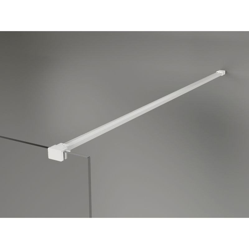 Mexen Lunar sprchová stena Walk-in ľavá 130 x 200 cm, transparentná 8 mm, biela - 830-130-000-20-00-L