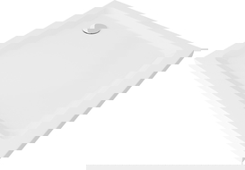 Mexen Flat štvorcový sprchový kút slim 70 x 70 cm, biely, sifón chróm - 40107070