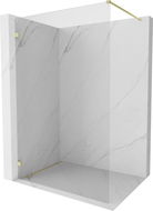 Mexen Lunar sprchová stena Walk-in ľavá 100 x 200 cm, transparentná 8 mm, zlatá brúsená - 830-100-000-55-00-L
