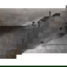 Mexen Lunar sprchová stena Walk-in ľavá 140 x 200 cm, transparentná 8 mm, brúsená gun gray - 830-140-000-66-00-L