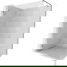 Mexen Lunar sprchová stena Walk-in ľavá 160 x 200 cm, transparentná 8 mm, brúsená gun gray - 830-160-000-66-00-L