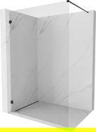 Mexen Lunar sprchová stena Walk-in ľavá 70 x 200 cm, transparentná 8 mm, čierna - 830-070-000-70-00-L