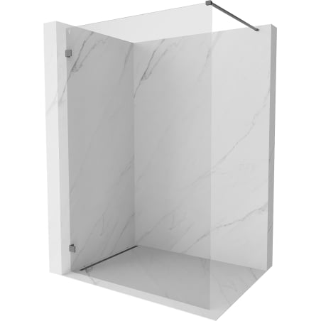 Mexen Lunar sprchová stena Walk-in ľavá 140 x 200 cm, transparentná 8 mm, tmavý kov - 830-140-000-95-00-L