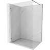 Mexen Lunar sprchová stena Walk-in ľavá 140 x 200 cm, transparentná 8 mm, tmavý kov - 830-140-000-95-00-L