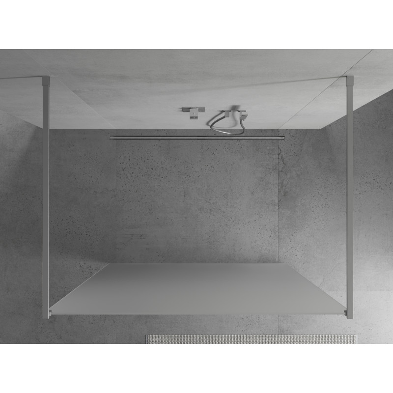 Mexen Kioto voľne stojaca sprchová stena 100 x 200 cm, námraza 8 mm, chróm - 800-100-002-01-30