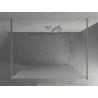 Mexen Kioto samostatne stojaca sprchová stena 100 x 200 cm, matné sklo 8 mm, chróm - 800-100-002-01-30