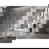 Mexen Lunar sprchová stena Walk-in ľavá 140 x 200 cm, priehľadná 8 mm, kartáčovaný nikel - 830-140-000-97-00-L