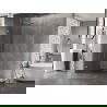 Mexen Lunar sprchová stena Walk-in ľavá 140 x 200 cm, priehľadná 8 mm, kartáčovaný nikel - 830-140-000-97-00-L