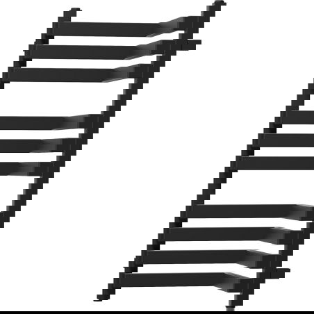 Mexen Loop rohový kúpeľňový radiátor 750 x 375 mm, 413 W, čierny - W129-0750-350-00-70