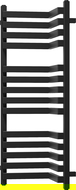 Mexen Loop kúpeľňový radiátor 1000 x 375 mm, 572 W, čierny - W129-1000-350-00-70