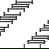 Mexen Loop kúpeľňový radiátor 1250 x 375 mm, 666 W, antracit - W129-1250-350-00-66