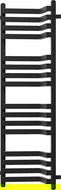 Mexen Loop kúpeľňový radiátor 1250 x 375 mm, 666 W, čierny - W129-1250-350-00-70