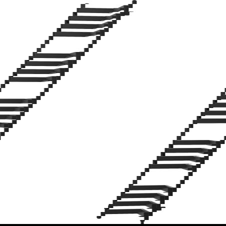 Mexen Loop kúpeľňový radiátor 1600 x 375 mm, 837 W, čierny - W129-1600-350-00-70