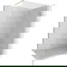 Mexen Lunar sprchová stena Walk-in pravá 140 x 200 cm, transparentná 8 mm, zlatá brúsená - 830-140-000-55-00-P
