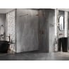 Mexen Lunar sprchová stena Walk-in pravá 90 x 200 cm, transparentná 8 mm, ružové zlato - 830-090-000-60-00-P