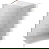 Mexen Lunar sprchová stena Walk-in pravá 140 x 200 cm, transparentná 8 mm, ružové zlato - 830-140-000-60-00-P