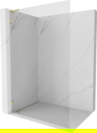 Mexen Lunar L sprchová stena Walk-in ľavá 70 x 200 cm, transparentná 8 mm, zlatá - 830L-070-000-50-00-L