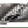 Mexen Lunar sprchová stena Walk-in pravá 100 x 200 cm, transparentná 8 mm, čierna - 830-100-000-70-00-P