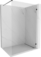 Mexen Lunar sprchová stena Walk-in pravá 140 x 200 cm, transparentná 8 mm, čierna - 830-140-000-70-00-P