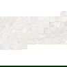 Mexen Rubble Bianco glazovaný gres rekt. G1, podlahová a stenová dlaždica 120 x 60 cm, carving - TL401-120-060-00