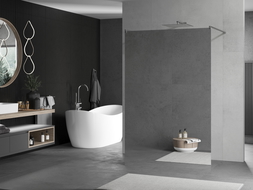 Mexen Kioto sprchová stena voľne stojaca 120 x 200 cm, zrkadlo 8 mm, chróm - 800-120-002-01-50