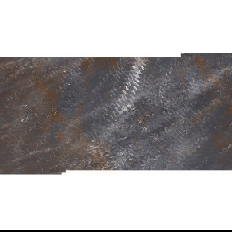 Mexen Visby Black glazovaná kamenina rek. G1, podlahová a nástenná dlaždica 120 x 60 cm, carving - TL428-120-060-02
