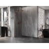 Mexen Lunar L sprchová stena Walk-in ľavá 120 x 200 cm, transparentná 8 mm, ružové zlato - 830L-120-000-60-00-L