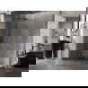 Mexen Lunar L sprchová stena Walk-in ľavá 80 x 200 cm, transparentná 8 mm, kartáčovaná gun gray - 830L-080-000-66-00-L
