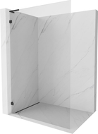 Mexen Lunar L sprchová stena Walk-in ľavá 70 x 200 cm, transparentná 8 mm, čierna - 830L-070-000-70-00-L