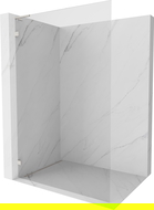 Mexen Lunar L sprchová stena Walk-in ľavá 100 x 200 cm, transparentná 8 mm, kartáčovaný nikel - 830L-100-000-97-00-L
