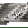 Mexen Lunar L sprchová stena Walk-in ľavá 100 x 200 cm, transparentná 8 mm, kartáčovaný nikel - 830L-100-000-97-00-L
