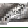 Mexen Lunar sprchová stena Walk-in pravá 100 x 200 cm, transparentná 8 mm, brúsený nikel - 830-100-000-97-00-P