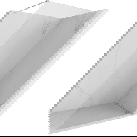 Mexen Lunar sprchová stena Walk-in pravá 110 x 200 cm, priehľadná 8 mm, brúsený nikel - 830-110-000-97-00-P