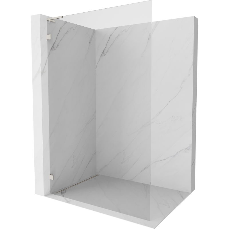 Mexen Lunar L sprchová stena Walk-in ľavá 120 x 200 cm, transparentná 8 mm, kartáčovaný nikel - 830L-120-000-97-00-L
