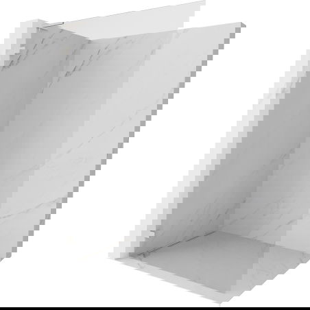 Mexen Lunar L sprchová stena Walk-in ľavá 120 x 200 cm, transparentná 8 mm, kartáčovaný nikel - 830L-120-000-97-00-L