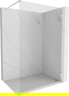 Mexen Lunar sprchová stena Walk-in pravá 120 x 200 cm, transparentná 8 mm, kartáčovaný nikel - 830-120-000-97-00-P