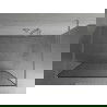 Mexen Kioto voľne stojaca sprchová stena 110 x 200 cm, transparentnéné/čierny vzor 8 mm, chrómová - 800-110-002-01-70