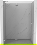 Mexen Lunar sprchové dvere otočné ľavé 140 cm, transparentné, chróm - 834-140-000-01-00-L