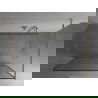 Mexen Kioto voľne stojaca sprchová stena 140 x 200 cm, transparentnéné/čierny vzor 8 mm, zlatá- 800-140-002-50-70