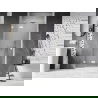 Mexen Lunar sprchové dvere, ľavé, 100 cm, priehľadné, biele - 834-100-000-20-00-L