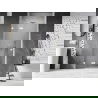 Mexen Lunar závesné sprchové dvere ľavé 115 cm, transparentné, biele - 834-115-000-20-00-L