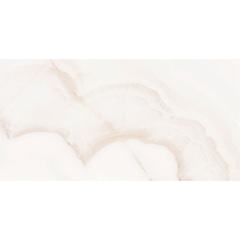 Mexen Onyx Biely glazovaný gres rekt. G1, podlahová a stenová dlaždica 120 x 60 cm, lesk - TL106-120-060-01