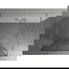 Mexen Kioto voľne stojaca sprchová stena 110 x 200 cm, transparentnéné/čierny vzor 8 mm, chrómová - 800-110-002-01-77