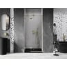 Mexen Lunar sprchové dvere otočné ľavé 70 cm, transparentné, zlaté brúsené - 834-070-000-55-00-L